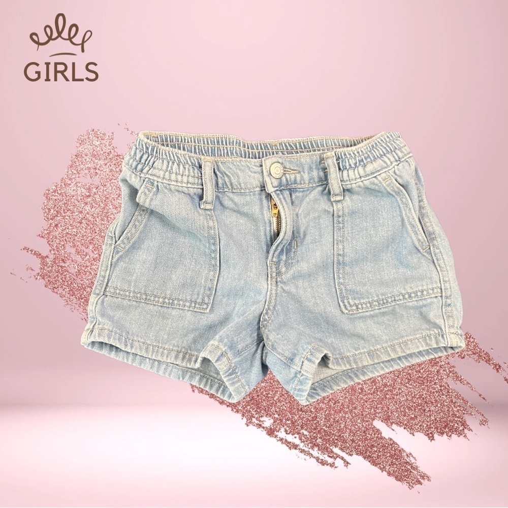 OLD NAVY Girls Pull On Jean Shorts Size 8